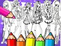 Cluiche Leabhar Dathú Monster High ar líne