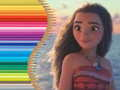 Cluiche Leabhar Dathúcháin do Moana ar líne