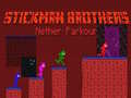 Cluiche Brothers Stickman Parkour na Nether ar líne