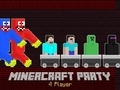 Cluiche Cóisir MinerCraft 4 Imreoirí ar líne