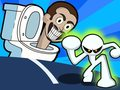 Cluiche Stickman i gcoinne Toilte Skibidi ar líne