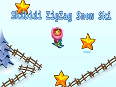 Cluiche Skibidi ZigZag Sciáil Sneachta ar líne