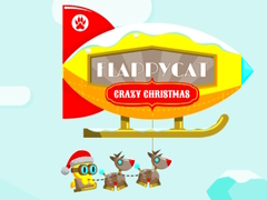 Cluiche FlappyCat Nollaig Craiceáilte ar líne