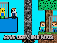 Cluiche Sábháil Obby agus Noob Dúine Imreoir ar líne