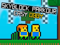 Cluiche Skyblock Parkour Éasca Obby ar líne