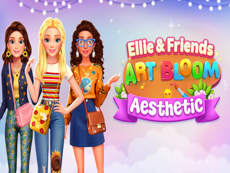Cluiche Ellie agus cairde Art Bloom Aeistéitiúil ar líne