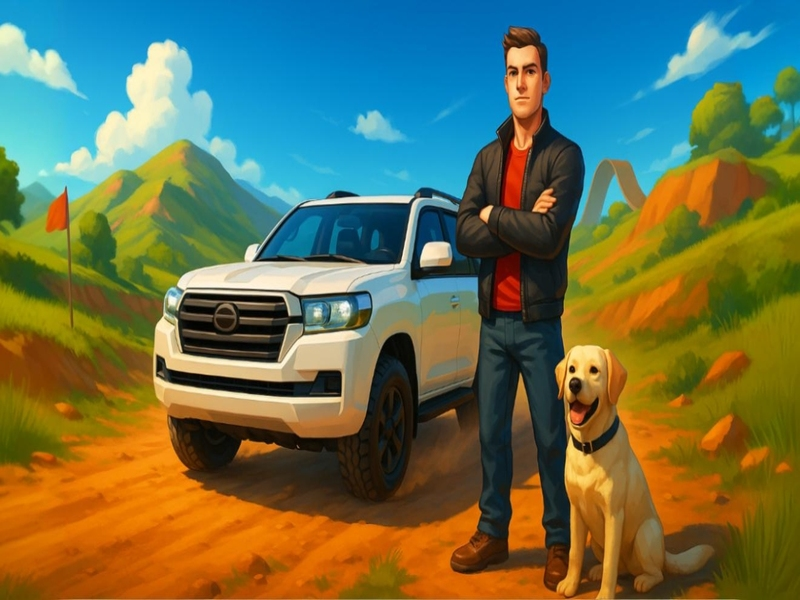Cluiche Tiománaí Offroad Cruiser Talún ar líne