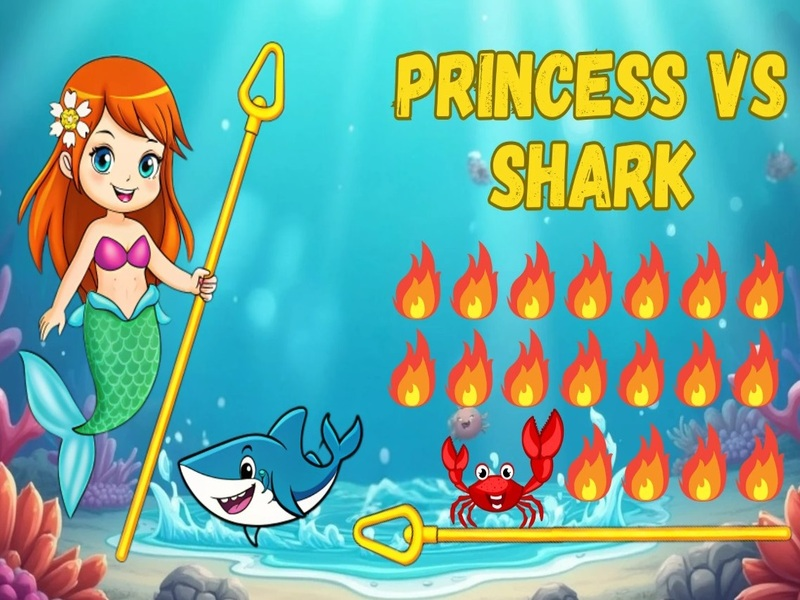 Cluiche Banphrionsa vs Shark ar líne