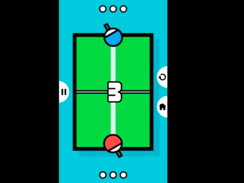 Cluiche Ping Pong Leadóg Tábla 2D ar líne