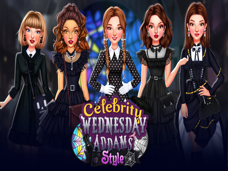 Cluiche Celebrity Dé Céadaoin Addams Stíl ar líne