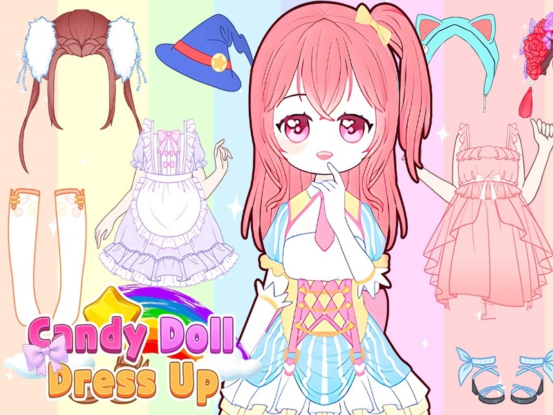 Cluiche Gúna doll candy suas ar líne