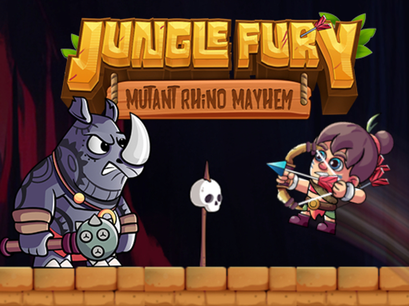 Cluiche Jungle Fury mutant Rhino Mayhem ar líne