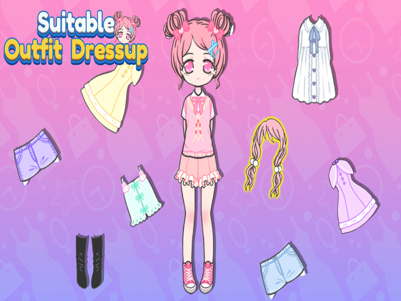 Cluiche Dressup outfit oiriúnach ar líne