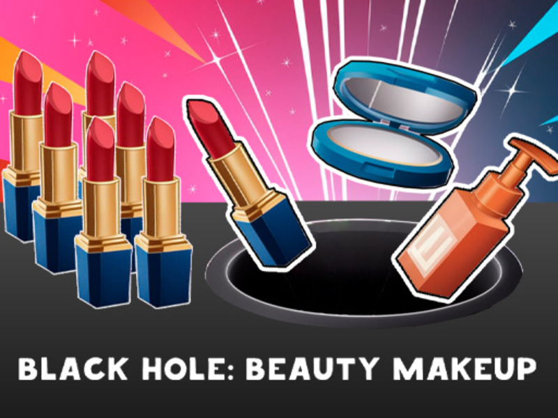 Cluiche Poll dubh: makeup áilleacht ar líne