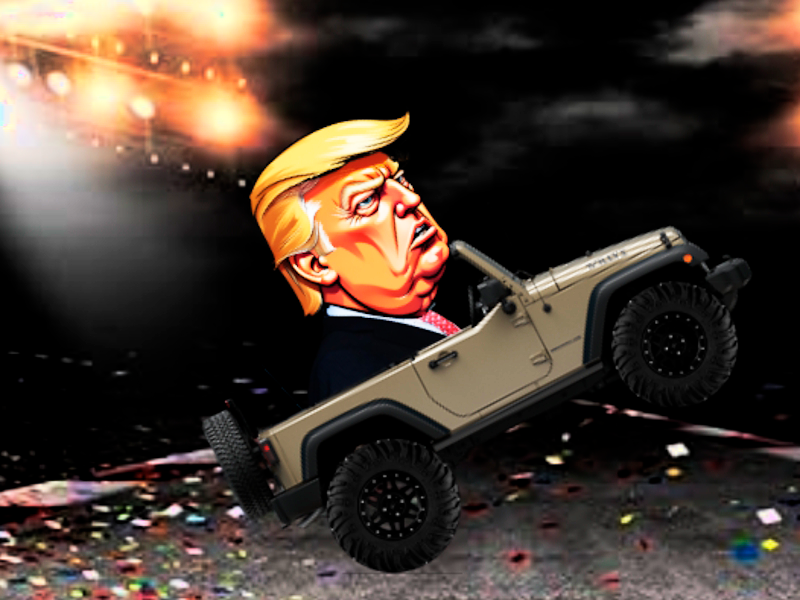Cluiche Dúshlán Trump Wheelie ar líne