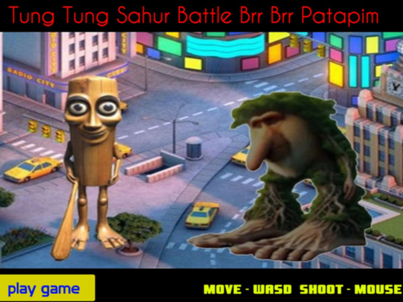 Cluiche Tung Tung Sahur Battle BRR BRR Patapim ar líne