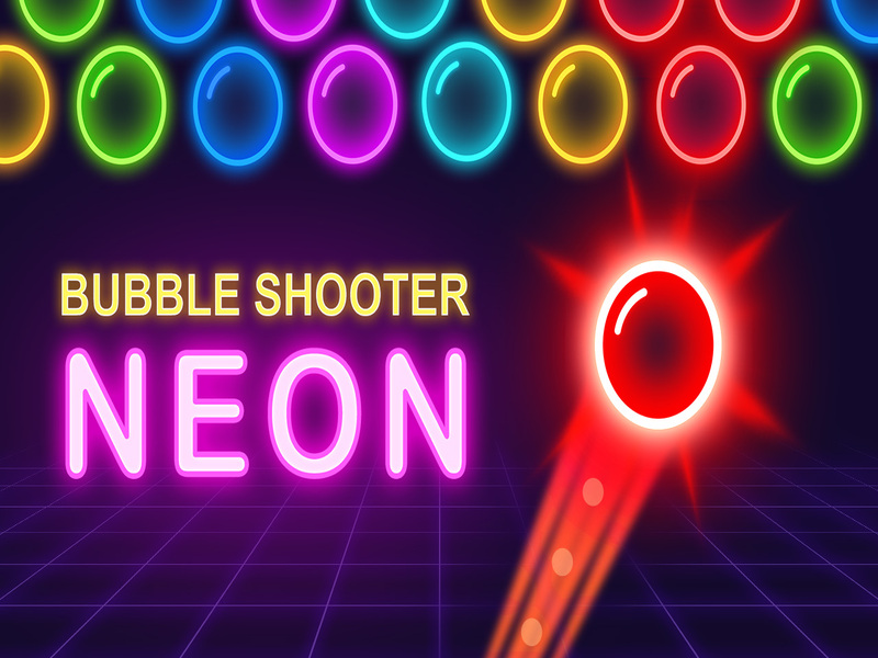 Cluiche Neon shooter mboilgeog ar líne
