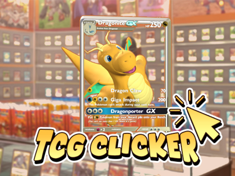 Cluiche Clicker cárta TCG ar líne