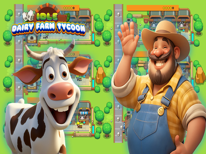 Cluiche Tycoon feirme déiríochta díomhaoin ar líne