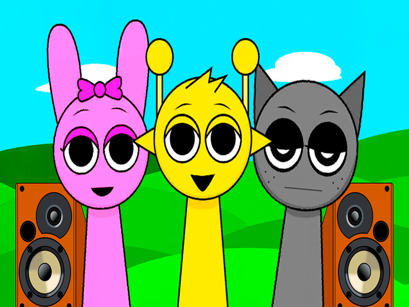 Cluiche Beats Ceol Monster Sprunki ar líne