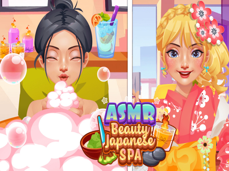 Cluiche Spa Seapánach áilleacht Asmr ar líne