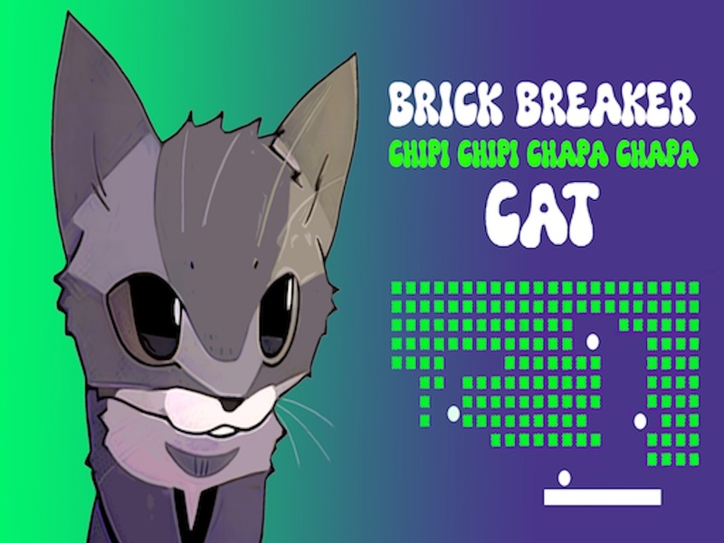 Cluiche Brick Breaker Chipi Chipi Chapa Chapa Cat ar líne