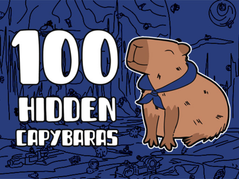 Cluiche 100 Capybaras Hidden ar líne