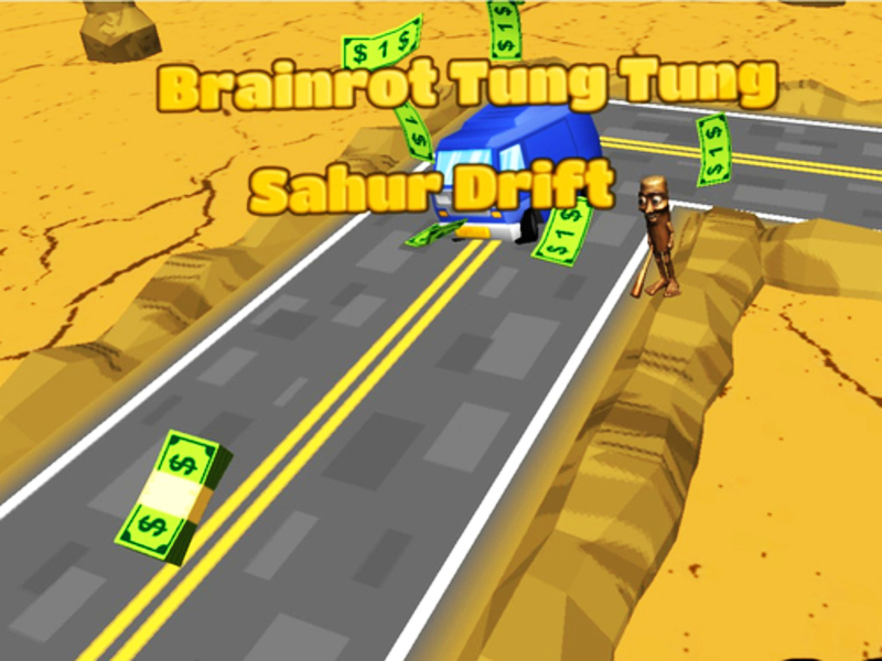 Cluiche Brainrot Tung Tung Sahur Drift ar líne