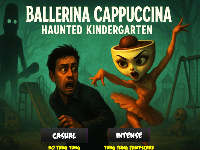 Cluiche Ballerina Cappuccina Kindergarten Haunted ar líne