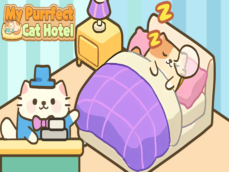 Cluiche M’óstán cat purrfect ar líne