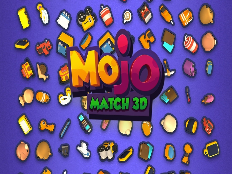 Cluiche Mojo Match 3D ar líne