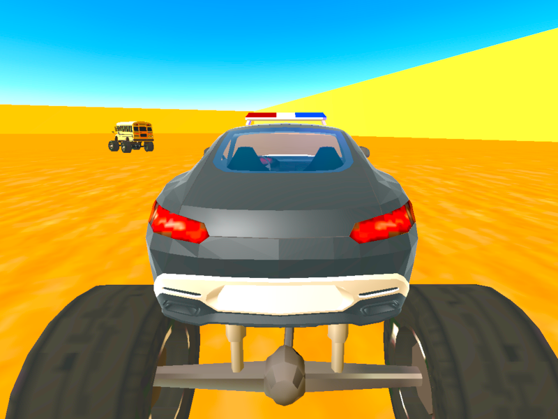 Cluiche Póilíneacht vs Truck Monster Monster ar líne