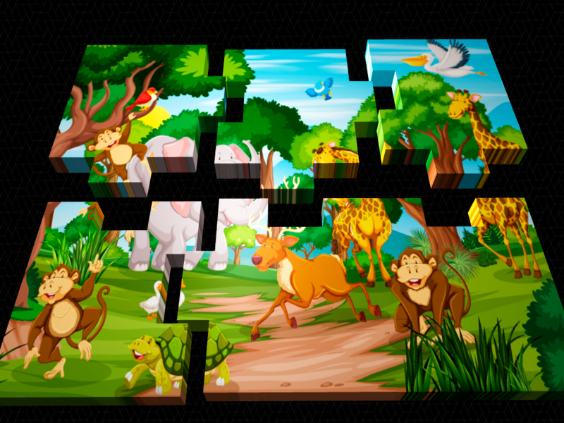 Cluiche Freagra Jigsaw 3D ar líne