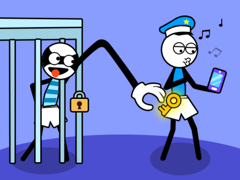 Cluiche Stickman Troll Thief Puzal ar líne
