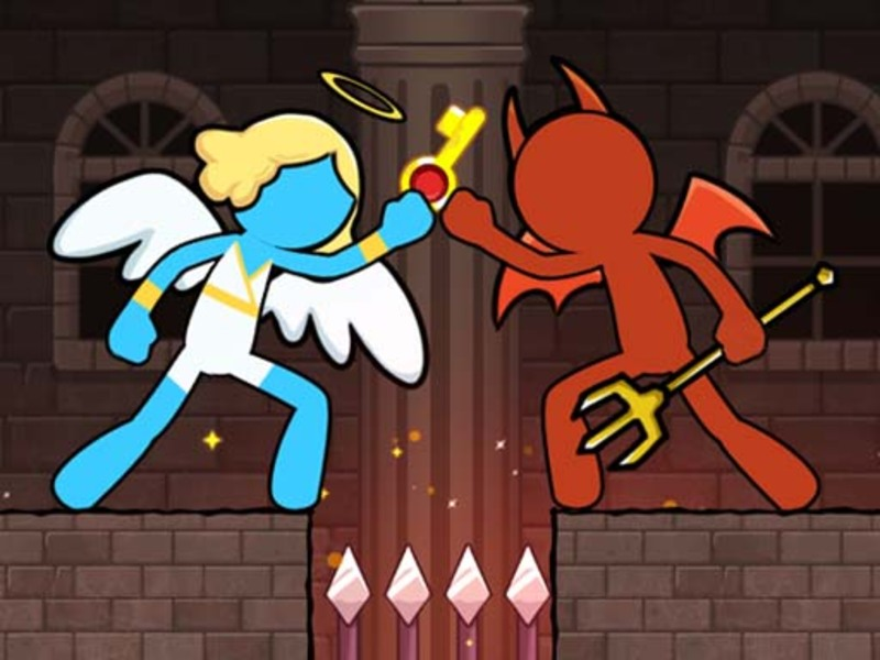 Cluiche Stickman Duo: Éalú an tuama ar líne