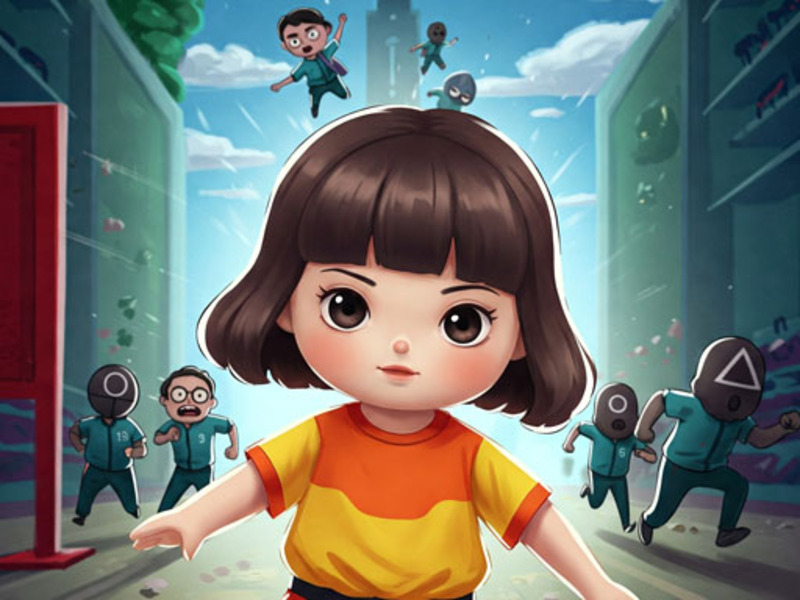 Cluiche Squidgame. io ar líne