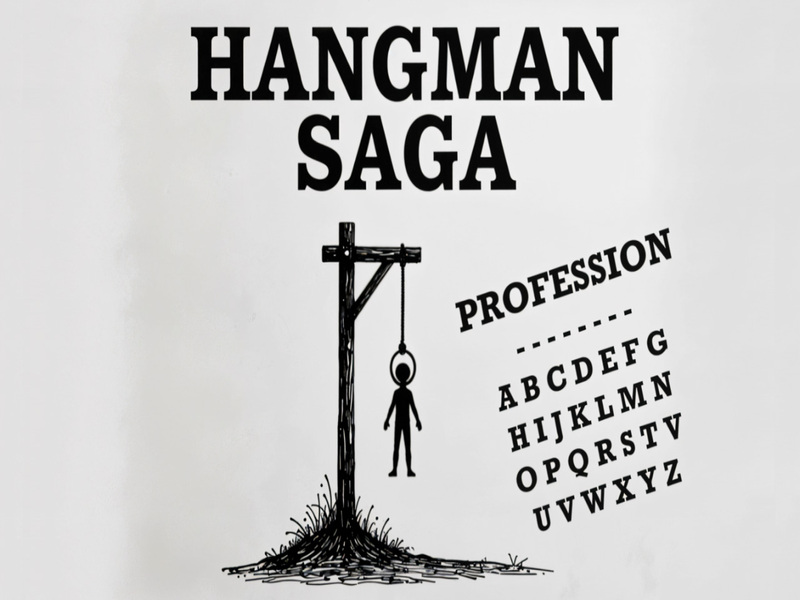 Cluiche Saga hangman ar líne