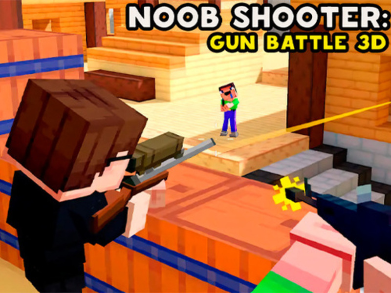 Cluiche Shooter noob: cath gunna 3d ar líne