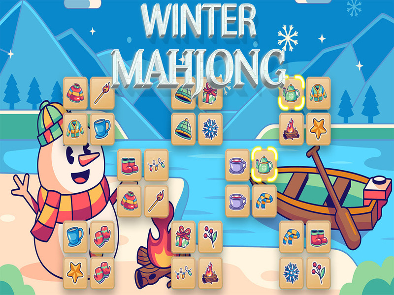 Cluiche Mahjong geimhridh ar líne