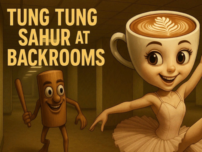 Cluiche Tung Tung Sahur ag cúil seomraí ar líne