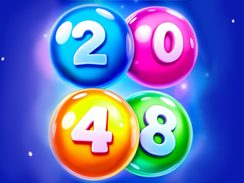 Cluiche 2048 Meaitseáladh liathróidí ar líne