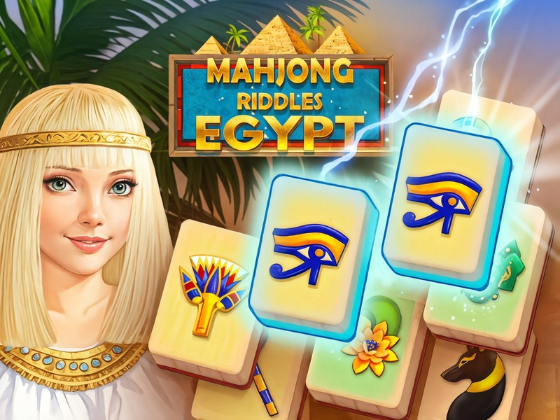 Cluiche Riddles Mahjong: An Éigipt ar líne